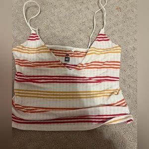 orange striped  tank